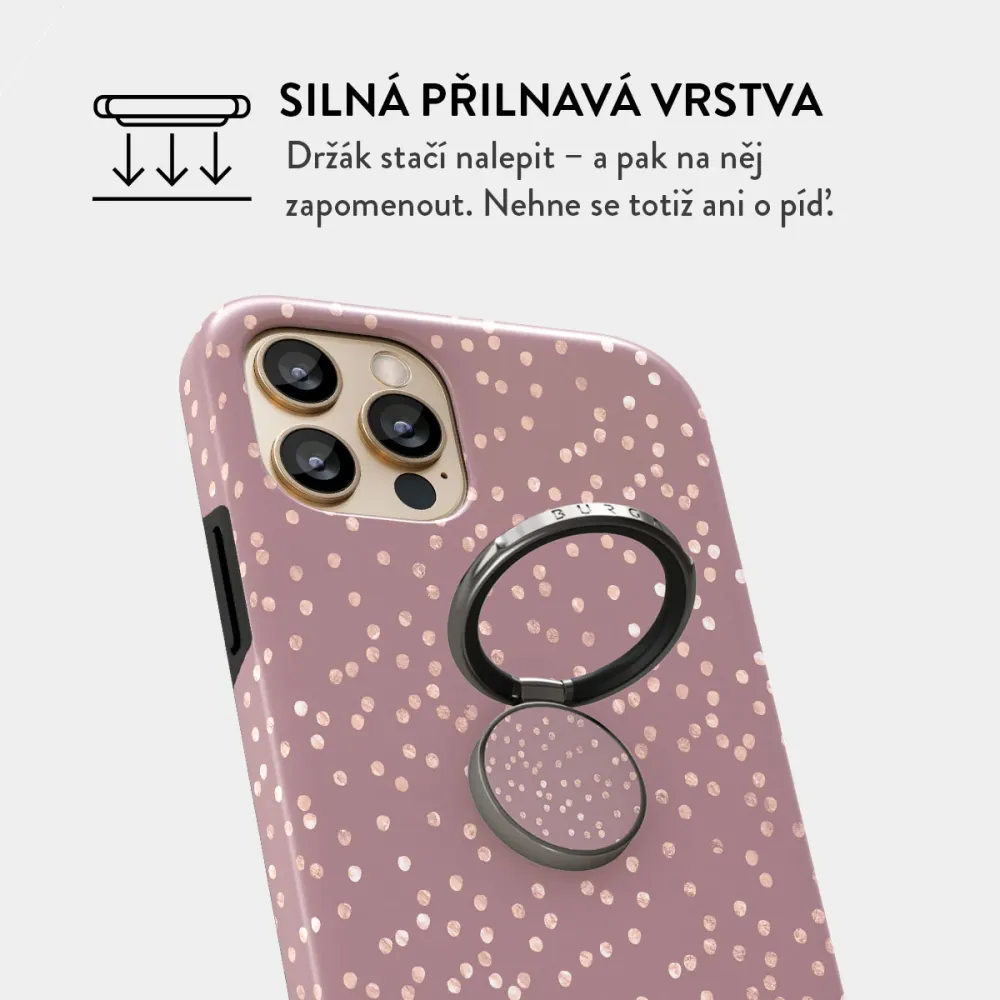 Hot Cocoa - Nalepovací držák na prst Antracitova