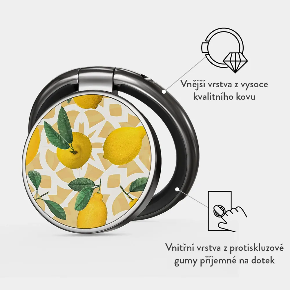 Lemon Juice - Nalepovací držák na prst Antracitova