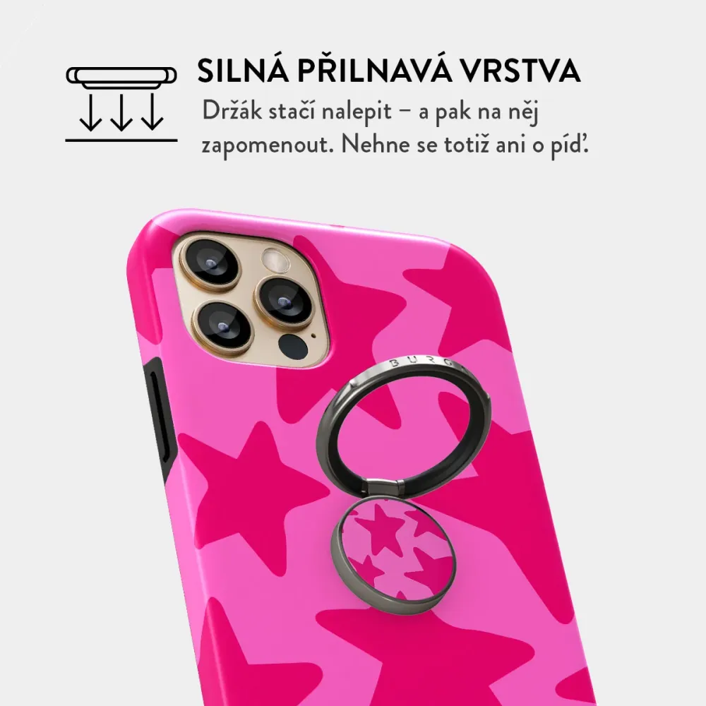 Let's Go Party - Nalepovací držák na prst Antracitova