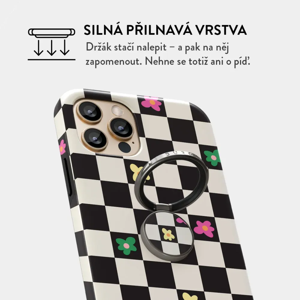 Lunch Break - Nalepovací držák na prst Antracitova