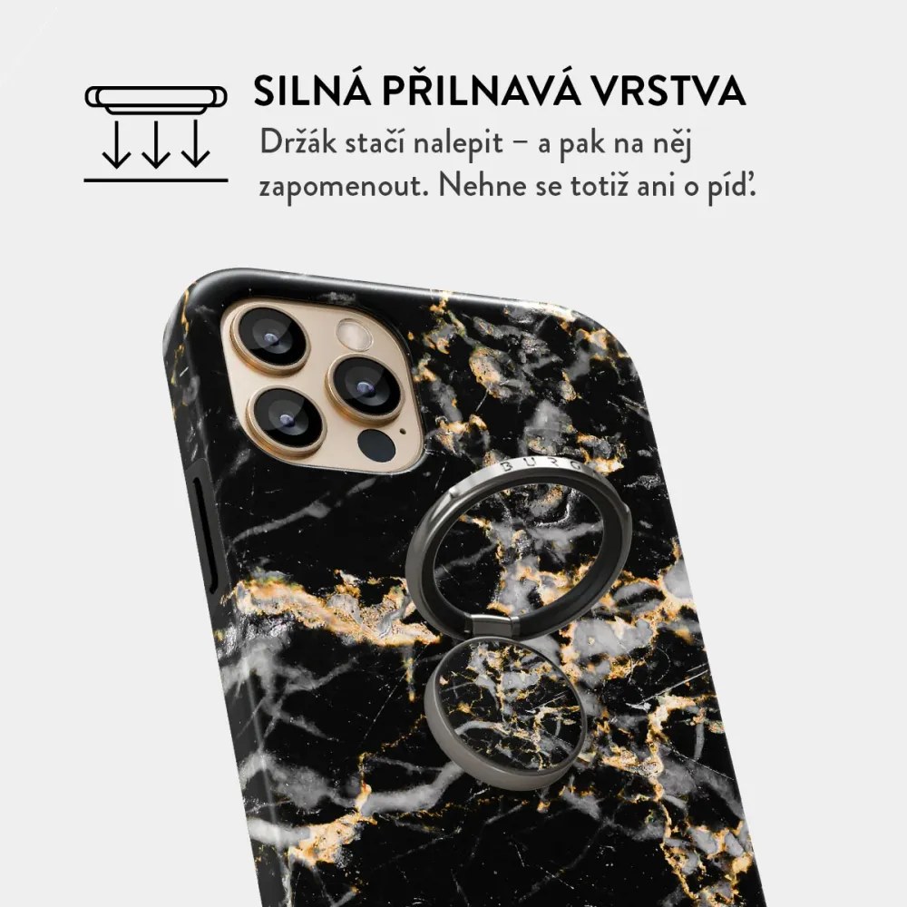 Make Wish - Nalepovací držák na prst Antracitova
