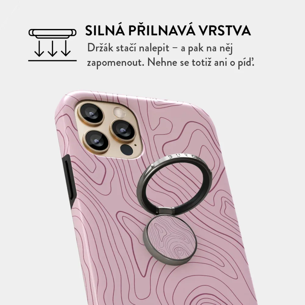 Maze - Nalepovací držák na prst Antracitova
