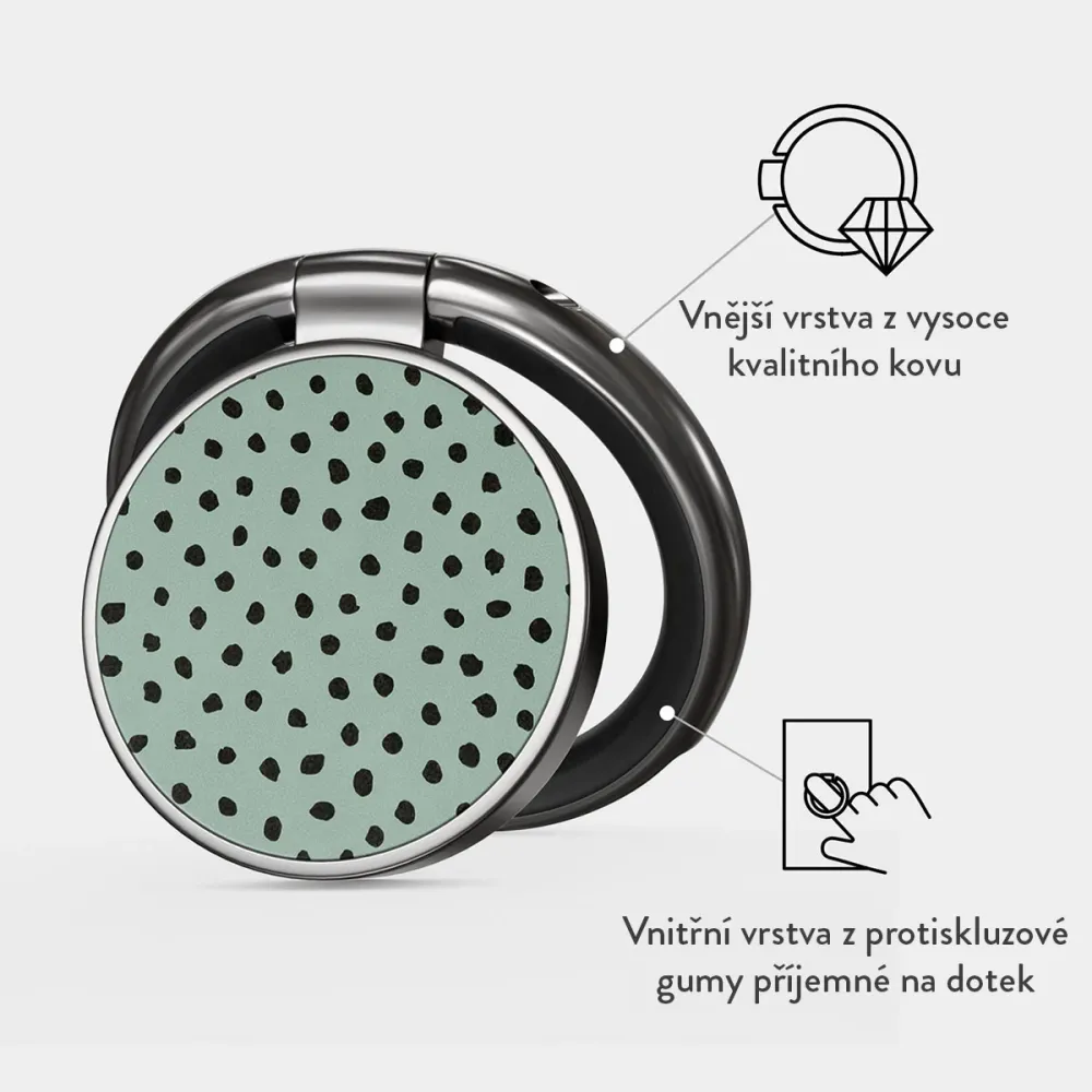 Mint Gelato - Nalepovací držák na prst Antracitova