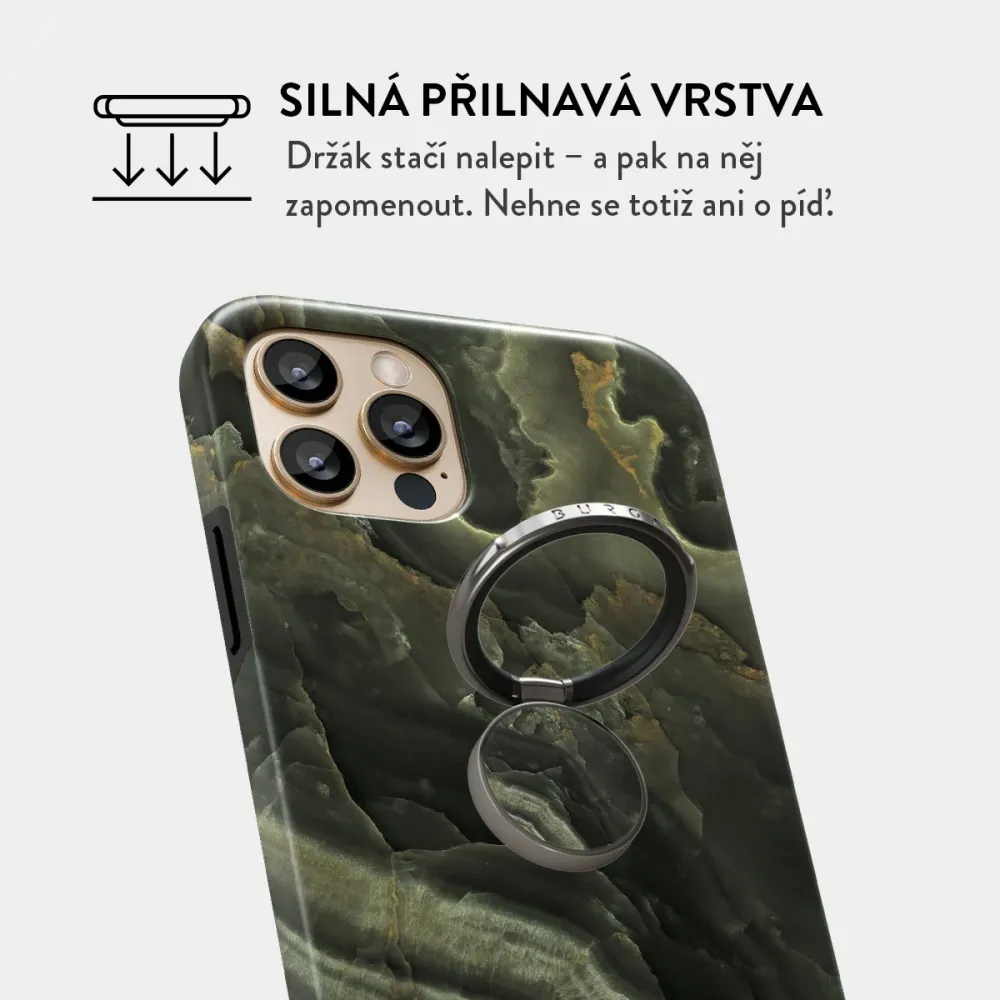 Misty Forest - Nalepovací držák na prst Antracitova