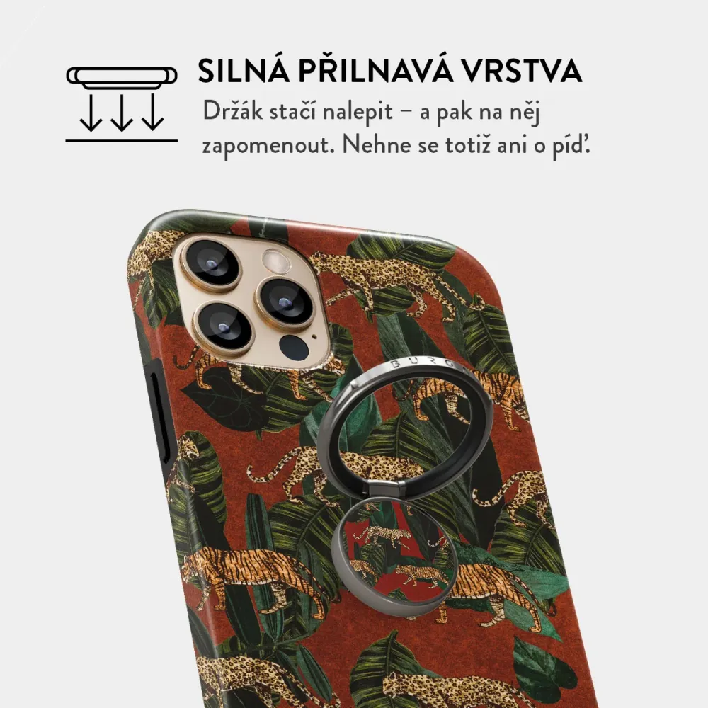 Morning Commute - Nalepovací držák na prst Antracitova