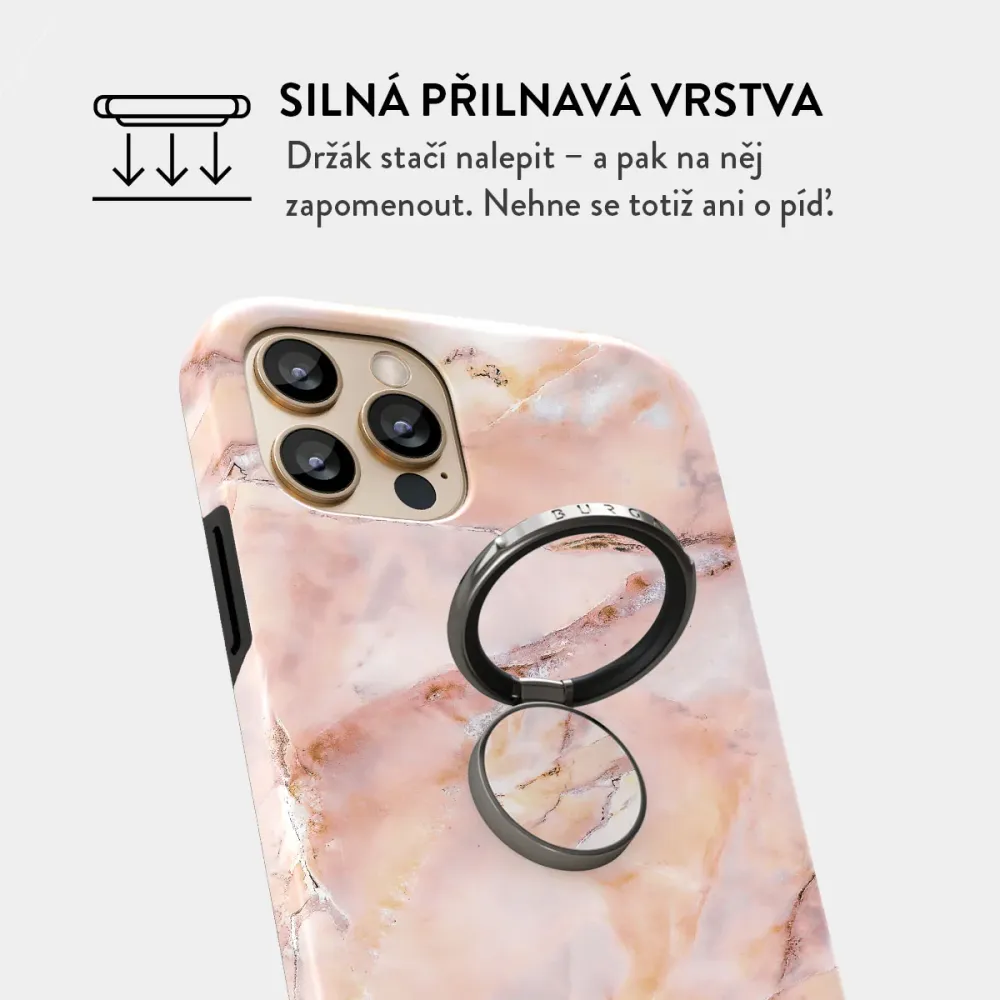 Morning Sunshine - Nalepovací držák na prst Antracitova