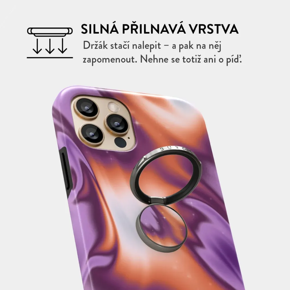 Nebula - Nalepovací držák na prst Antracitova