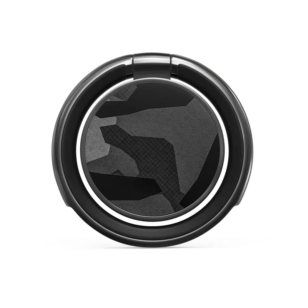 Night Black Camouflage - Nalepovací držák na prst Antracitova
