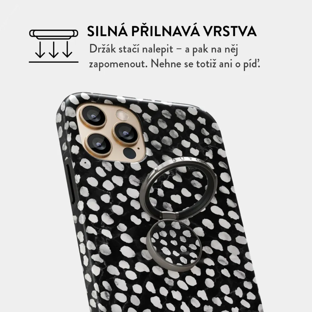 Night Sky - Nalepovací držák na prst Antracitova