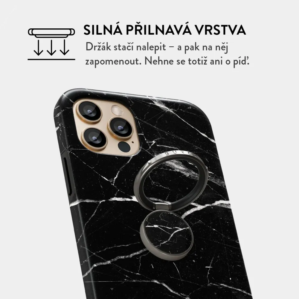 Noir Origin - Nalepovací držák na prst Antracitova