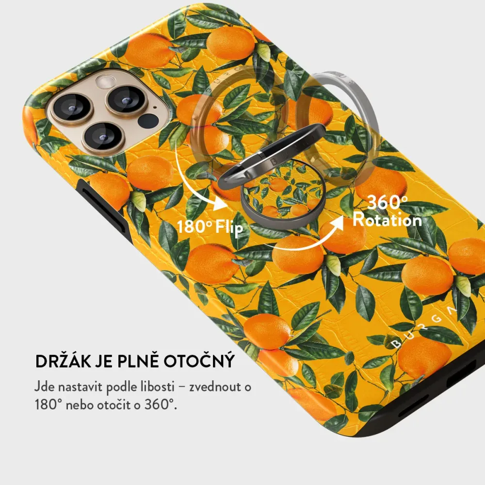 Orange Lemonade - Nalepovací držák na prst Antracitova