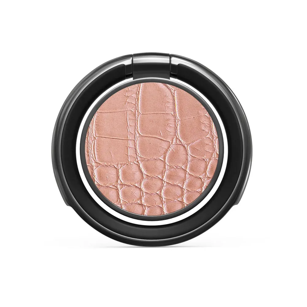 Pink Croco - Nalepovací držák na prst Antracitova