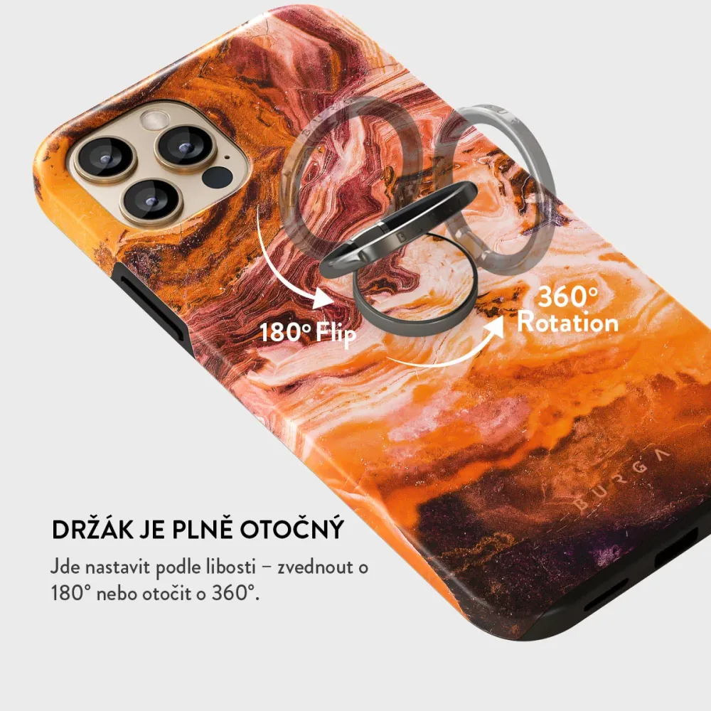 Pumpkin Spice - Nalepovací držák na prst Antracitova