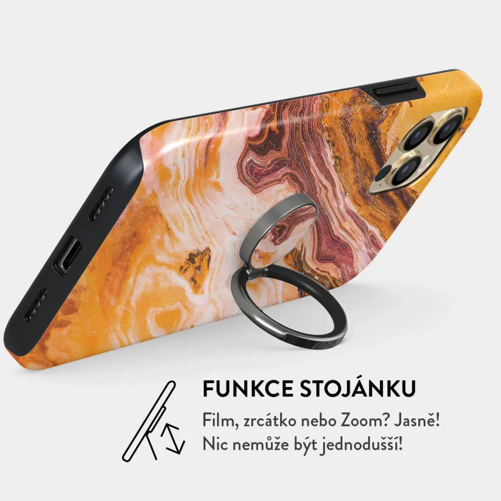 Pumpkin Spice - Nalepovací držák na prst Antracitova