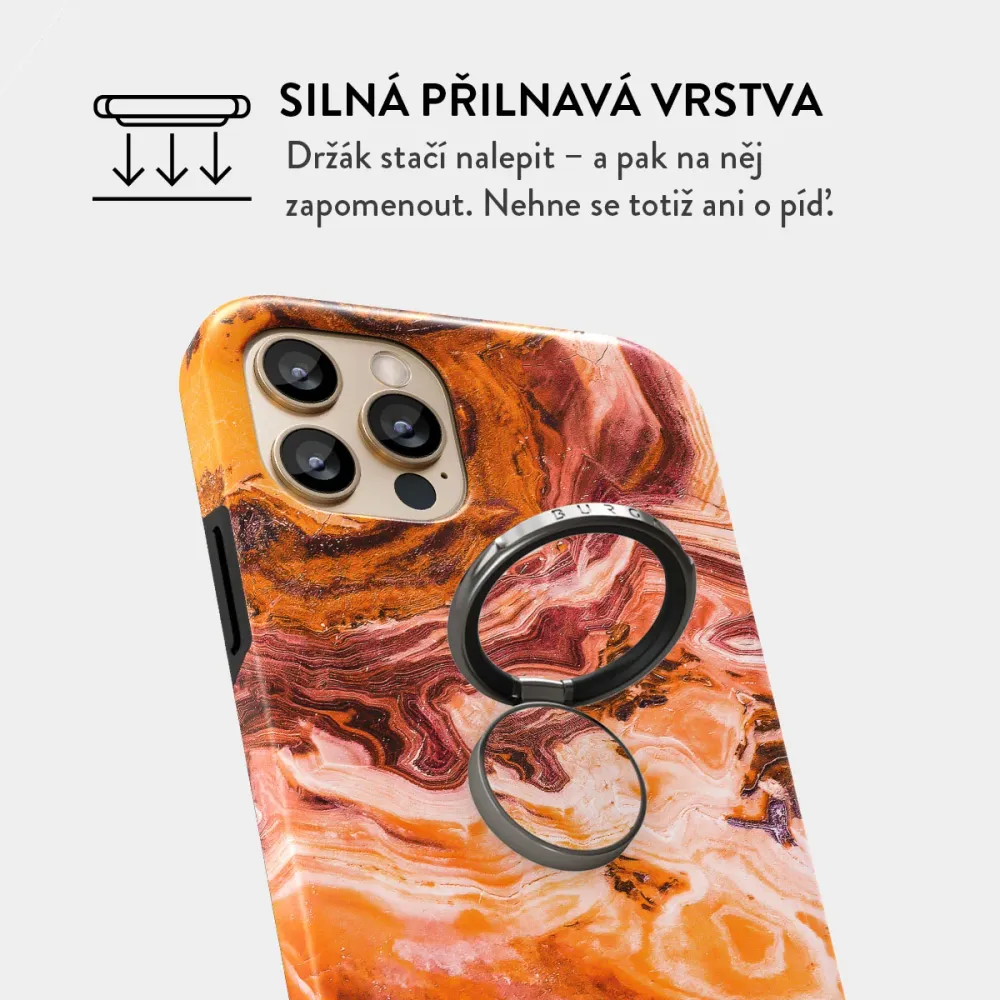 Pumpkin Spice - Nalepovací držák na prst Antracitova