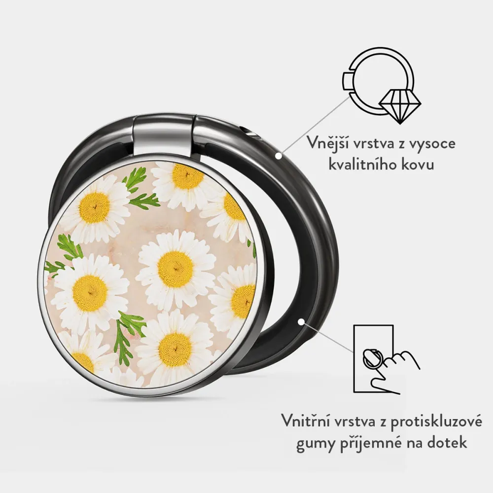 Pure Bliss - Nalepovací držák na prst Antracitova
