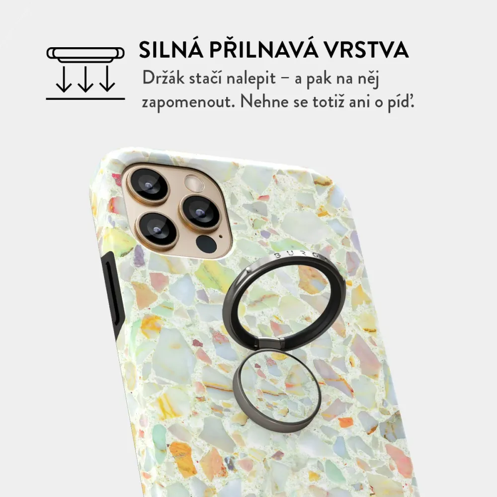 Rainbow Crush - Nalepovací držák na prst Antracitova