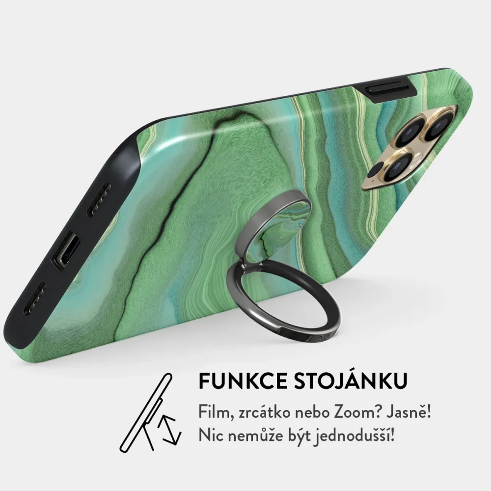 Rock On - Nalepovací držák na prst Antracitova