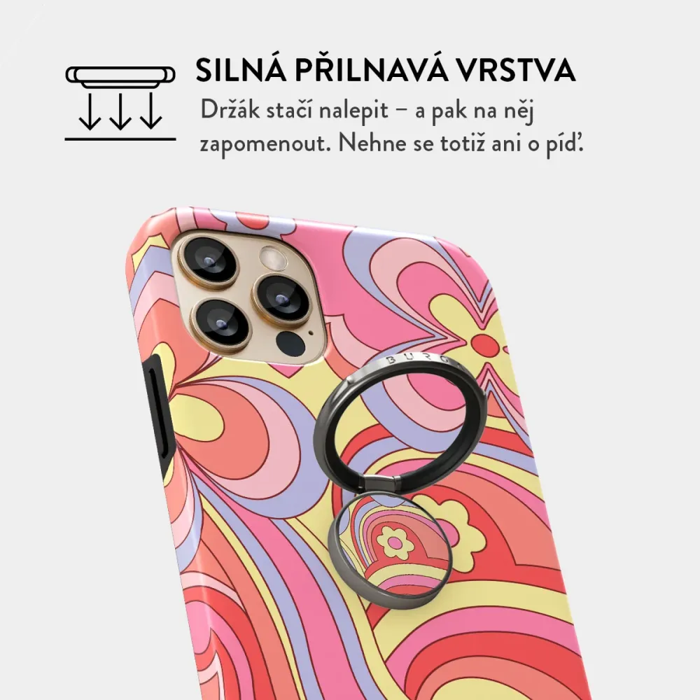 Roller Disco - Nalepovací držák na prst Antracitova