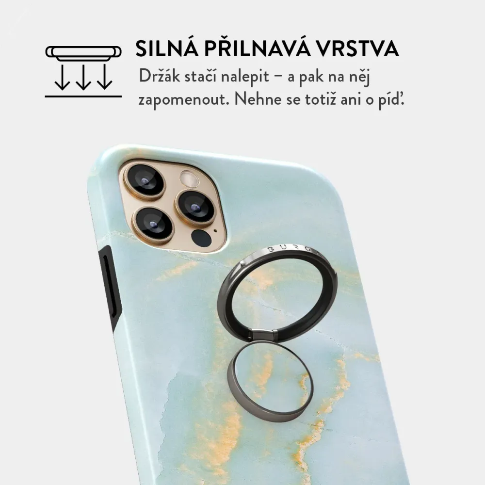 Sea Salt - Nalepovací držák na prst Antracitova