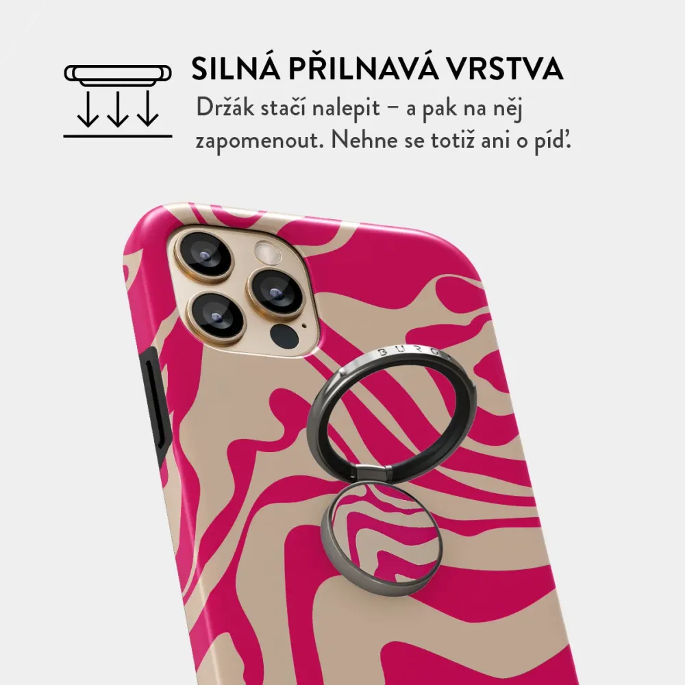 Siren - Nalepovací držák na prst Antracitova