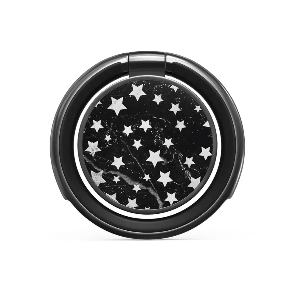 Starry Night - Nalepovací držák na prst Antracitova