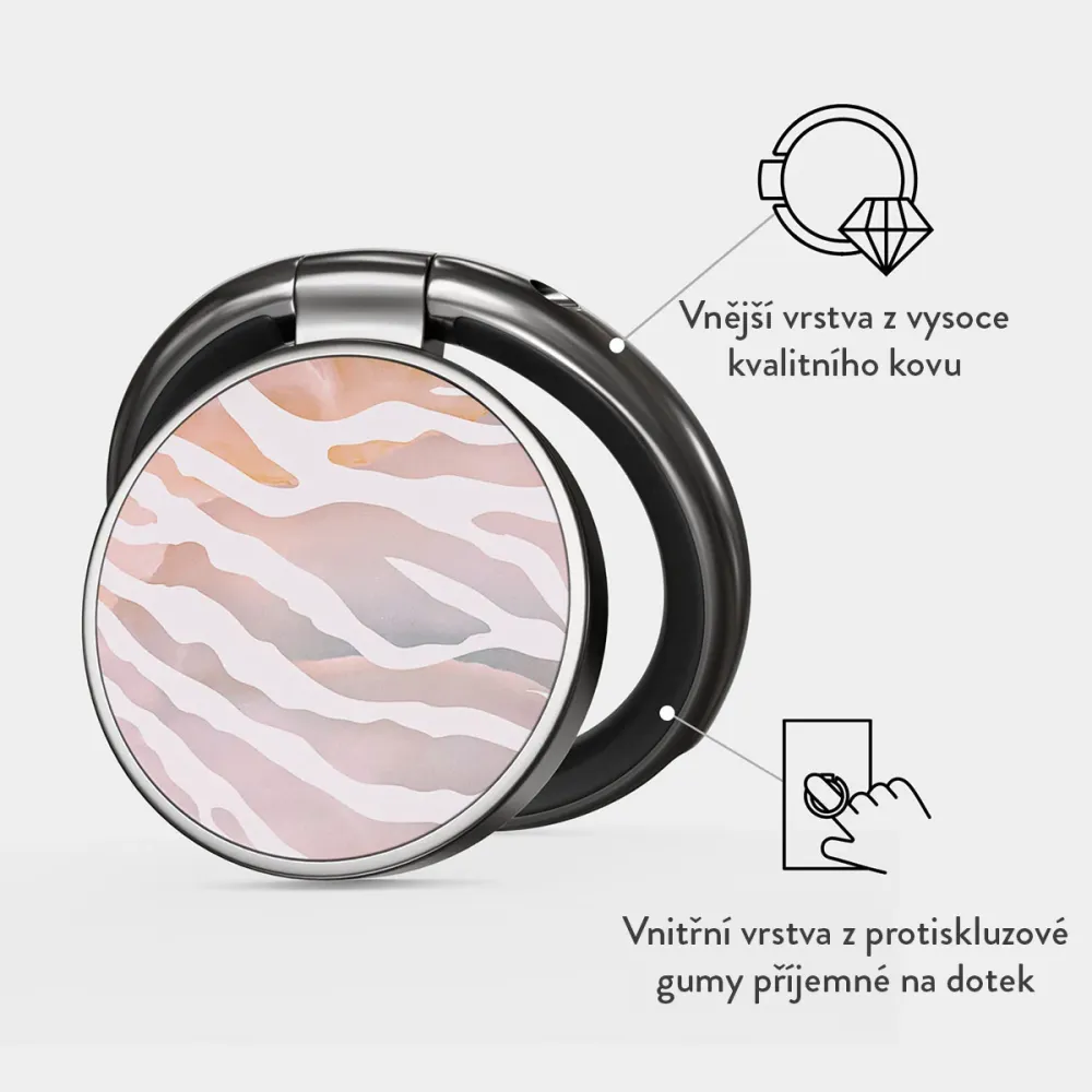 Sultry July - Nalepovací držák na prst Antracitova