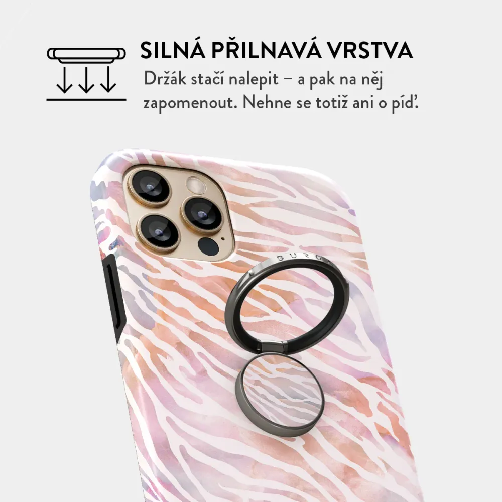 Sultry July - Nalepovací držák na prst Antracitova