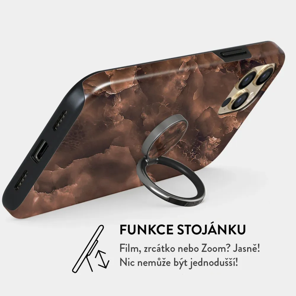 Toasted Chestnut - Nalepovací držák na prst Antracitova