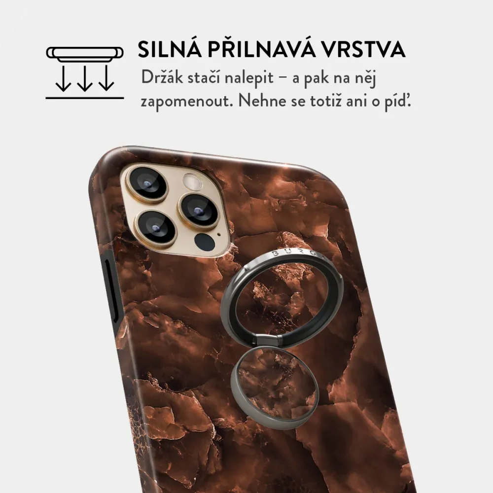 Toasted Chestnut - Nalepovací držák na prst Antracitova
