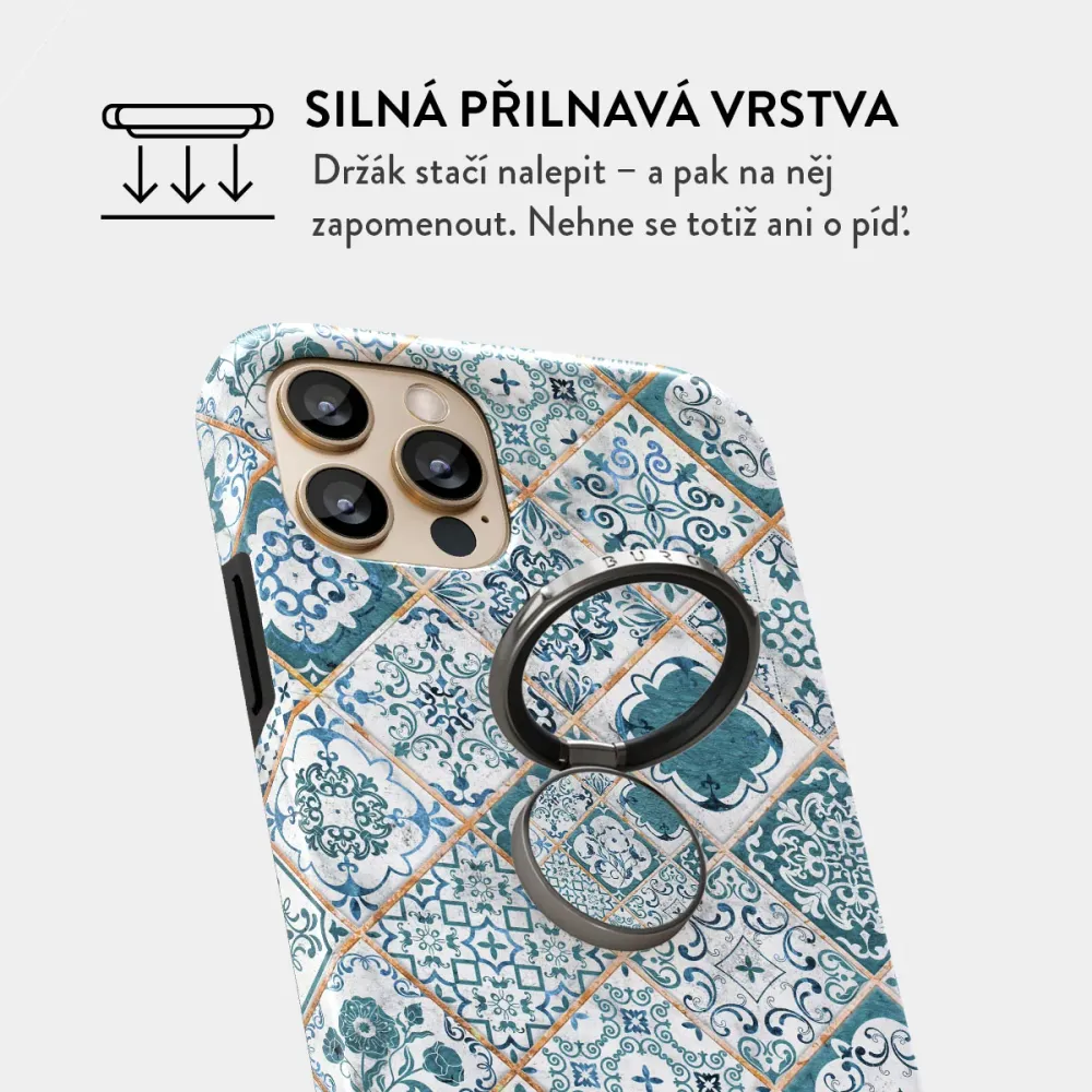 Tropical Oasis - Nalepovací držák na prst Antracitova