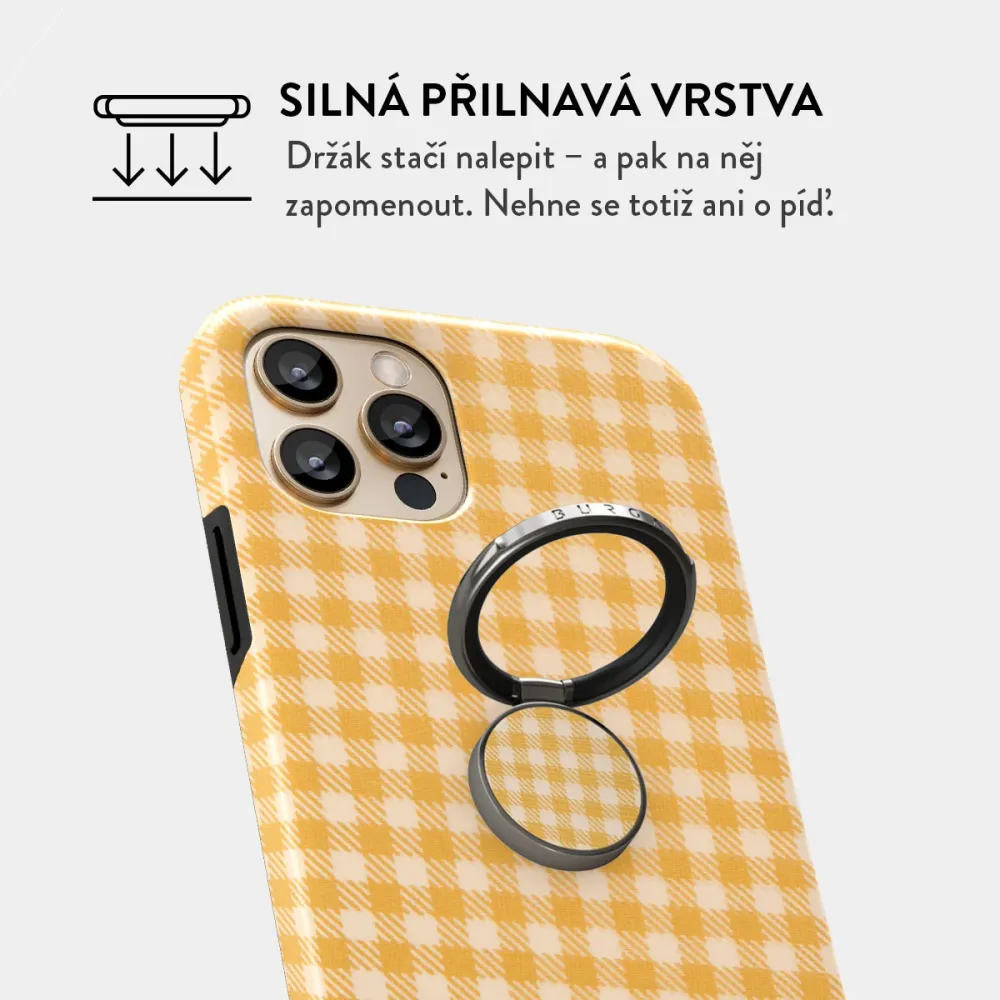 Tuscan Sun - Nalepovací držák na prst Antracitova