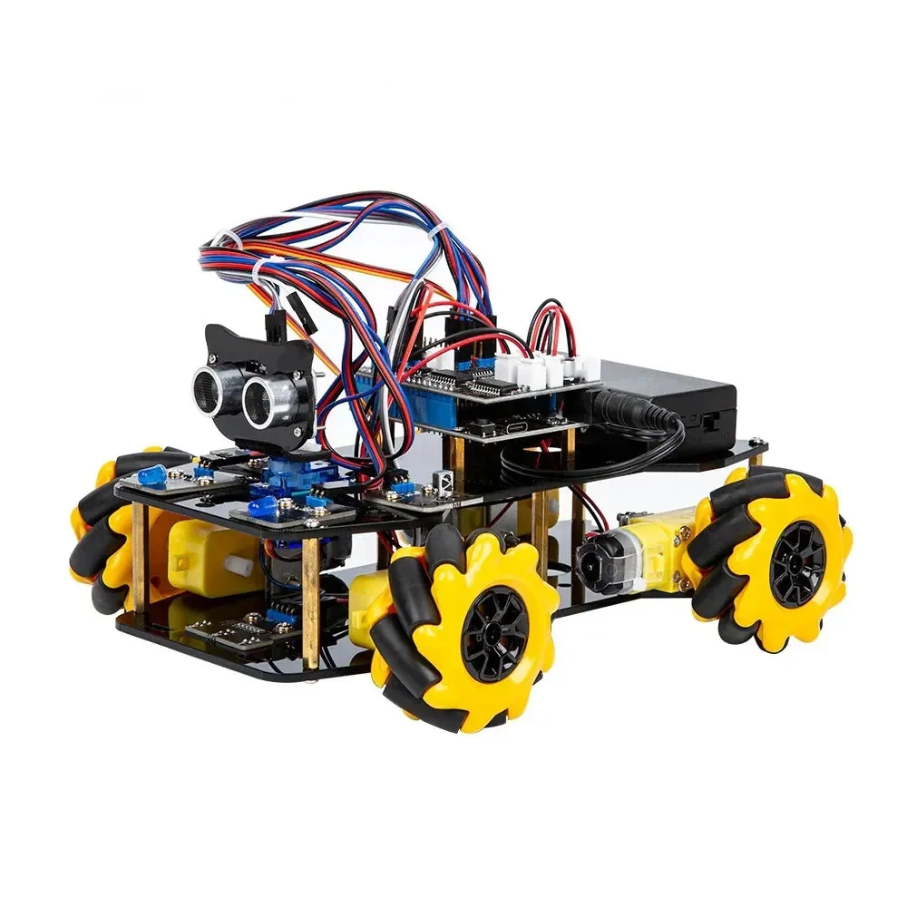 ACEBOTT ESP32 chytrá sada pro startování auta 4WD Mecanum kolo více-směrná