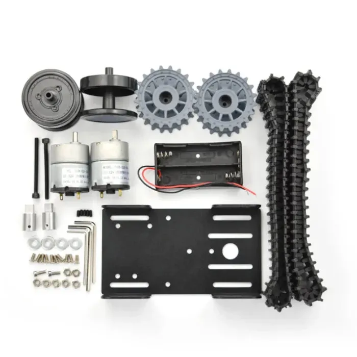 Arduino podvozek pro sledovaný robot Černý Gladiátor Tank Kit ROB0153 DFRobot