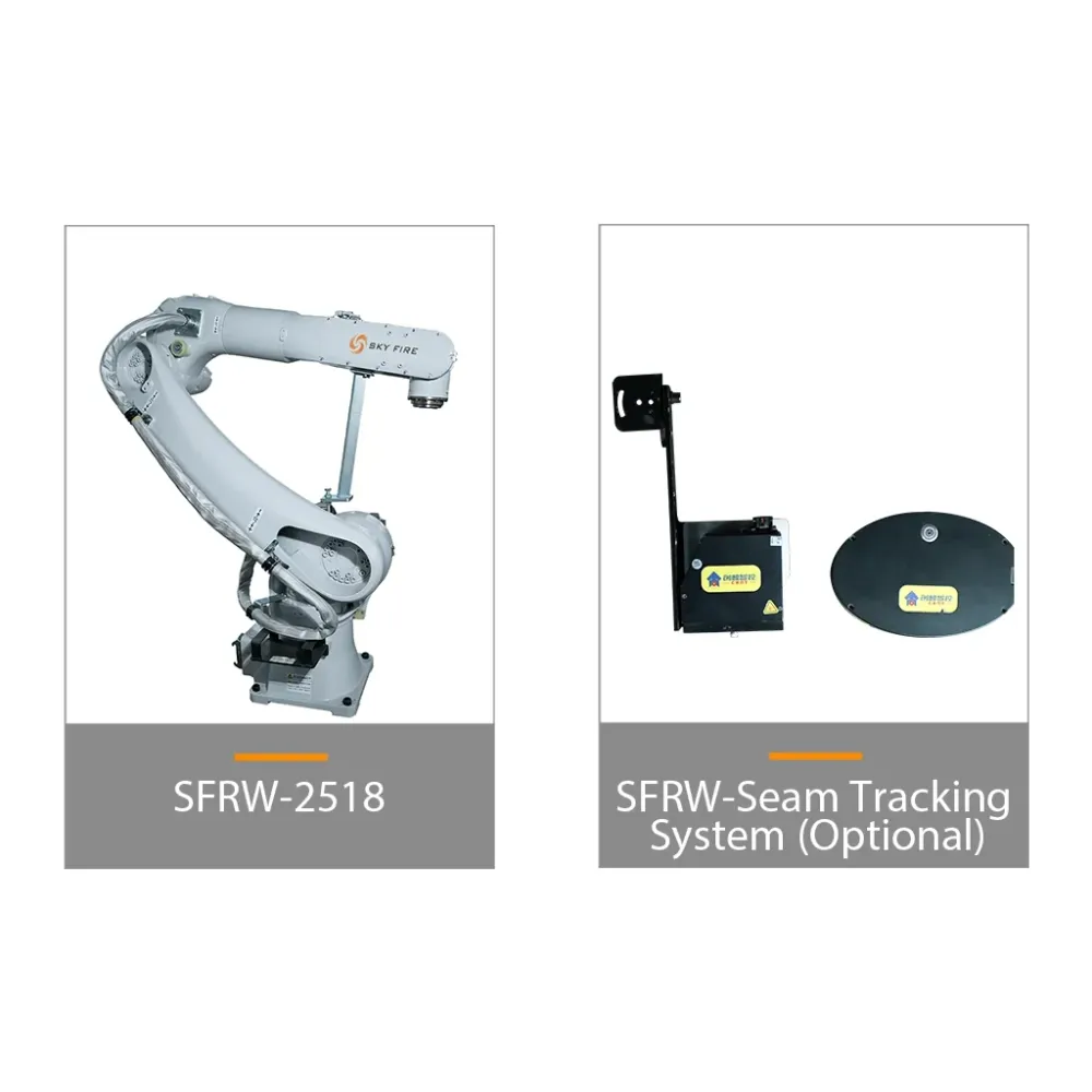 SFRW-2518 Robot pro laserové svařování s vysokou nosností navržený pro vysoce výkonné laserové svařovací hlavy Sky Fire Laser