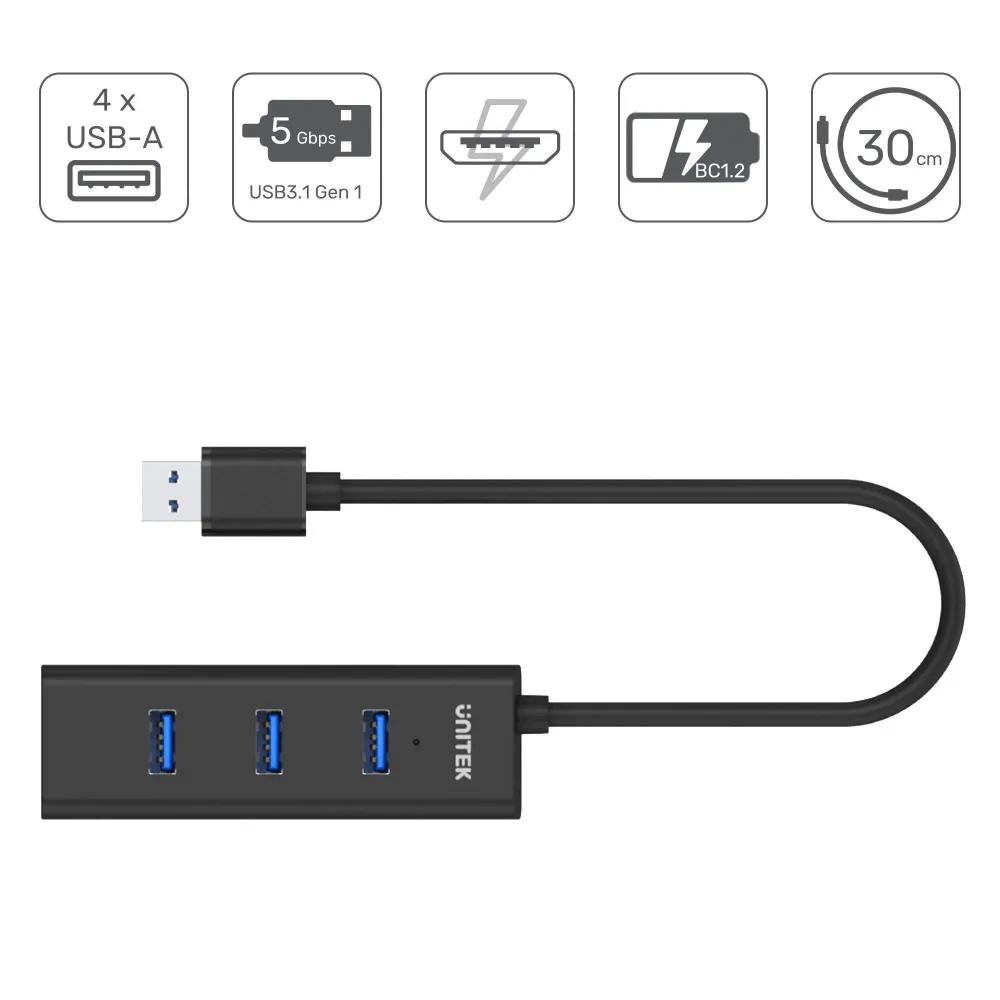 Unitek Y-3089 hub 4x USB 3.0