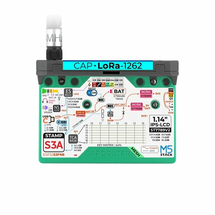 M5Stack Cardputer Mesh sada pro Meshtastic (ESP32-S3)