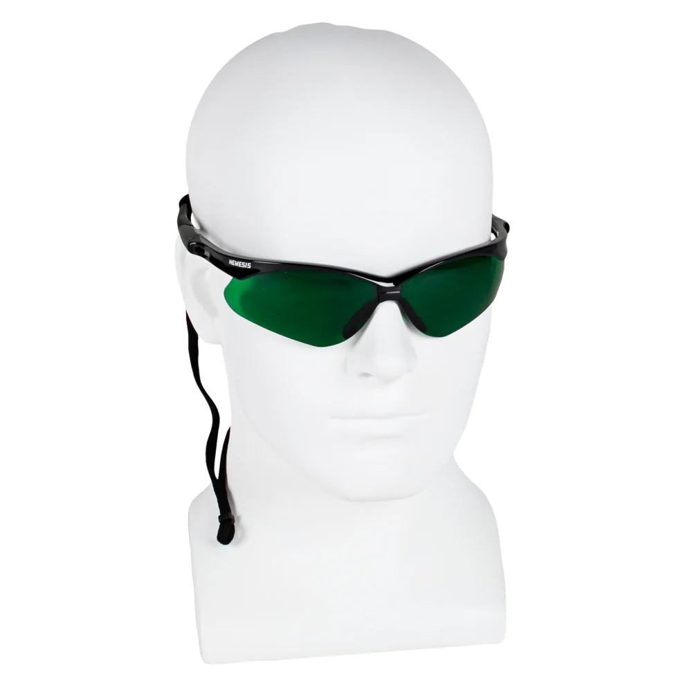 Kleenguard® V30 NEMESIS ™ safety glasses - IRUV 3.0 Subjects / Green - 1 Carton X 12 Glasses | Cardboard (1 box)