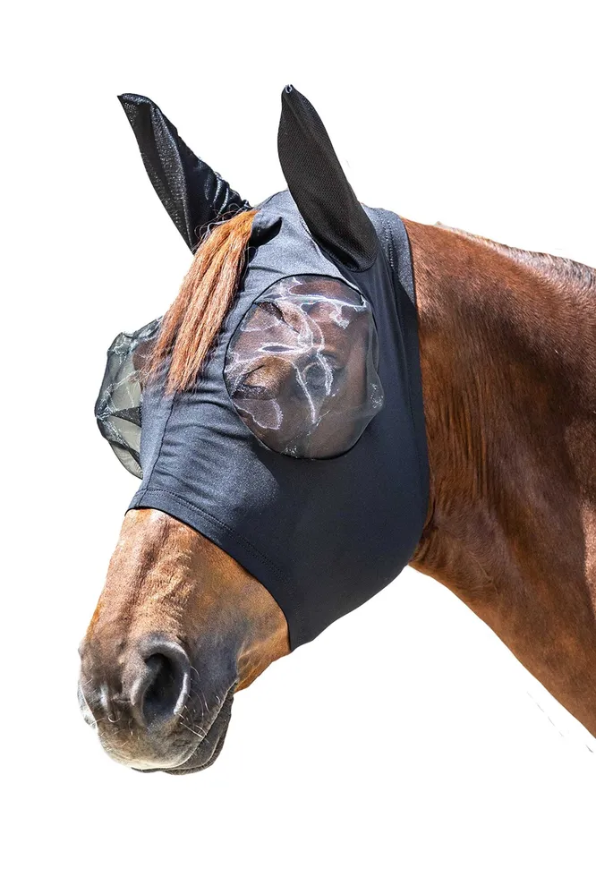 Puck masque anti-mouches avec fermeture éclair Black C