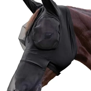 Puck masque anti-mouches avec protection des naseaux Black SHP
