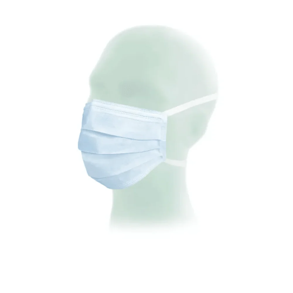 SUAVEL® Comfort OP mask tying, blue, | Pack (50 pieces)