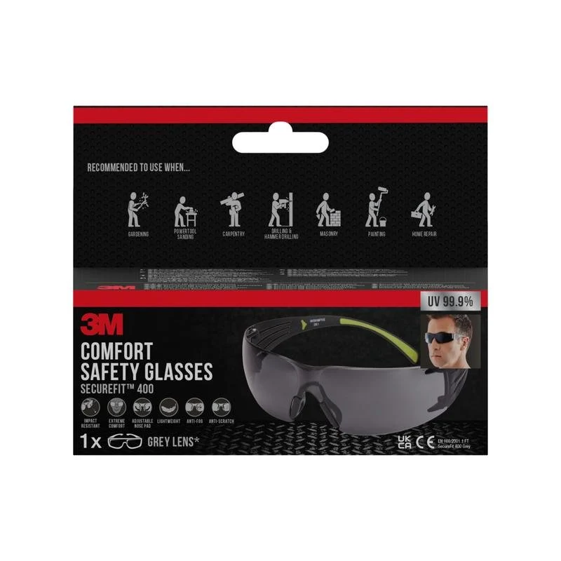 Dobíjecí pohybový senzor 3M™ SecureFit™ Schutzbrille 400