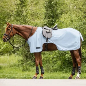 Protect couverture anti-mouches d'entraînement Light Blue/Night Blue 155