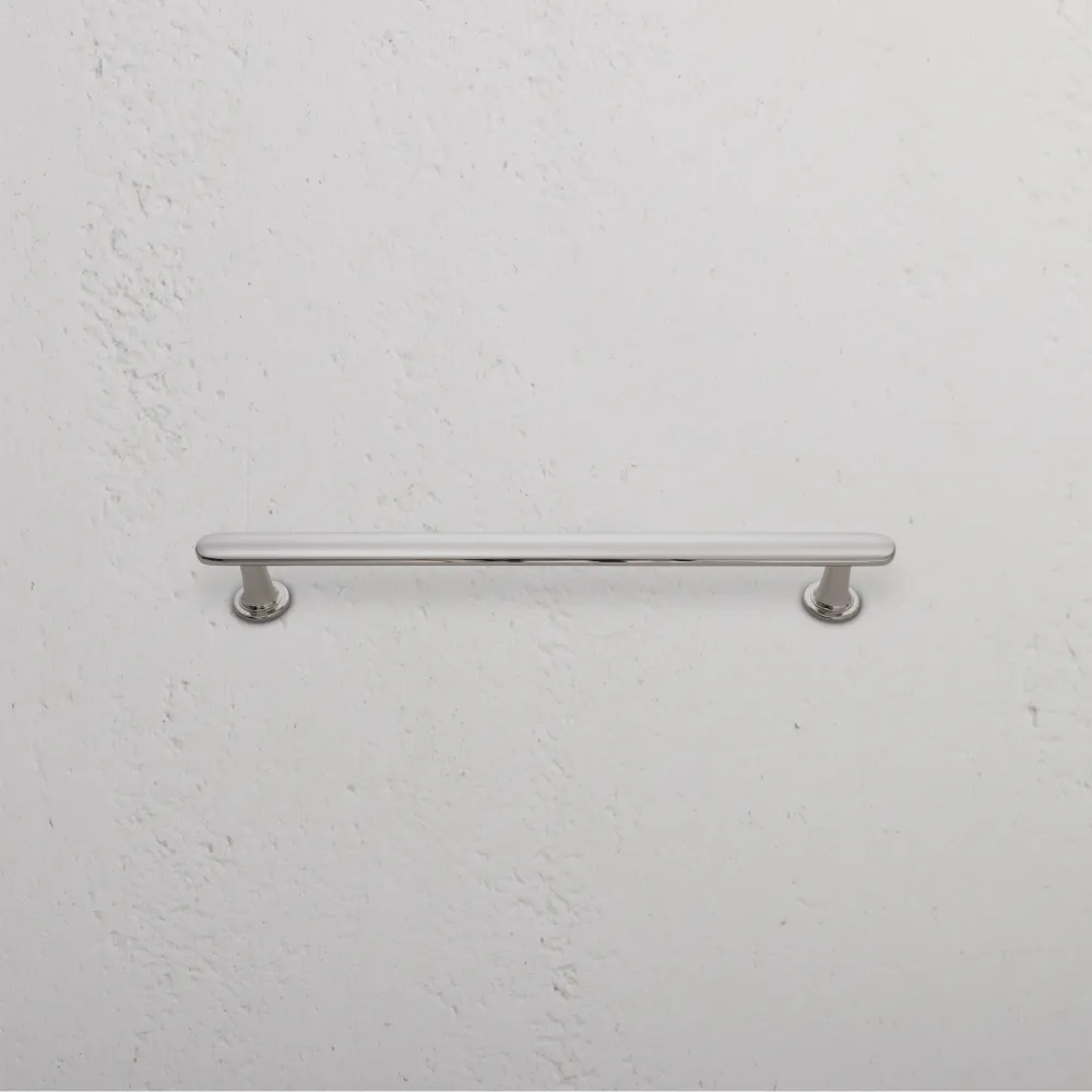 Milliner Cabinet Handle Medium - Polished Nickel