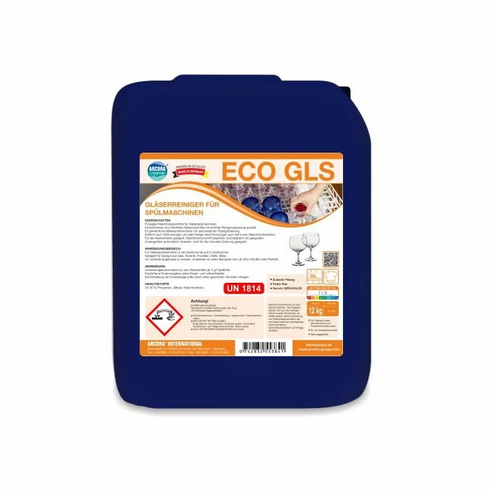 ARCORA ECO-GLS Limpador de vidro para lava -louças | Pacote (12 kg) | Braided |