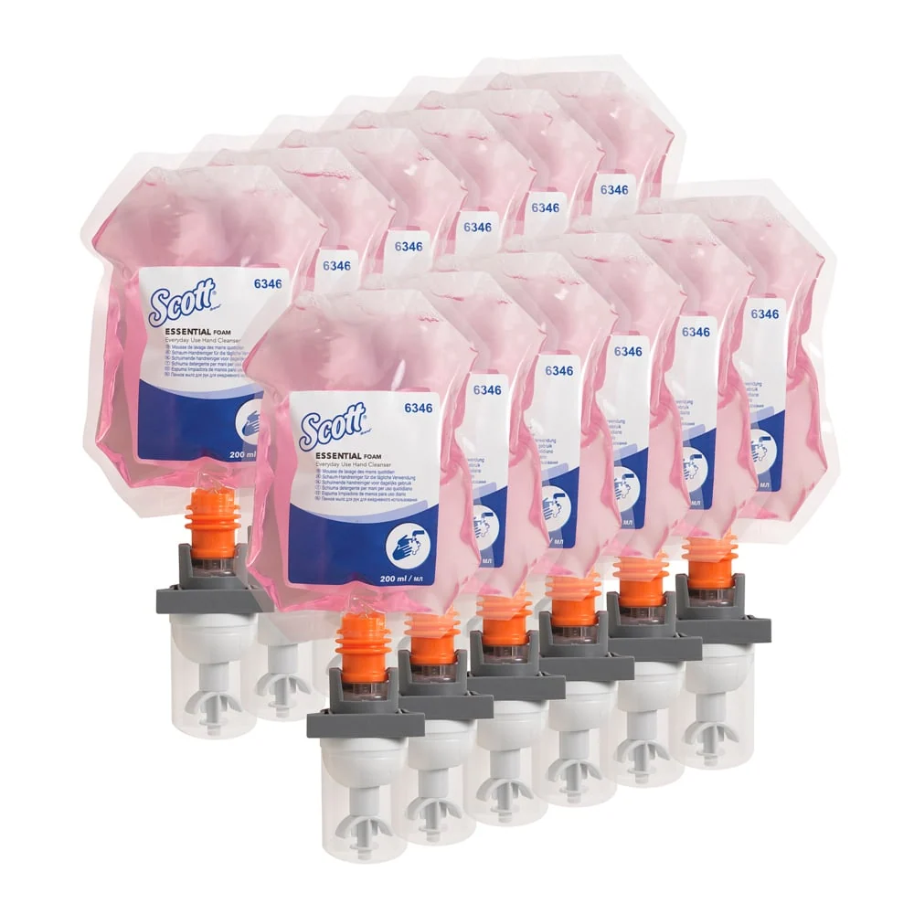 Soone Scott® Key ™ para uso diário - cassete / rosa / 200ml - 12 cassetes | Papelão (12 bolsa de doador)