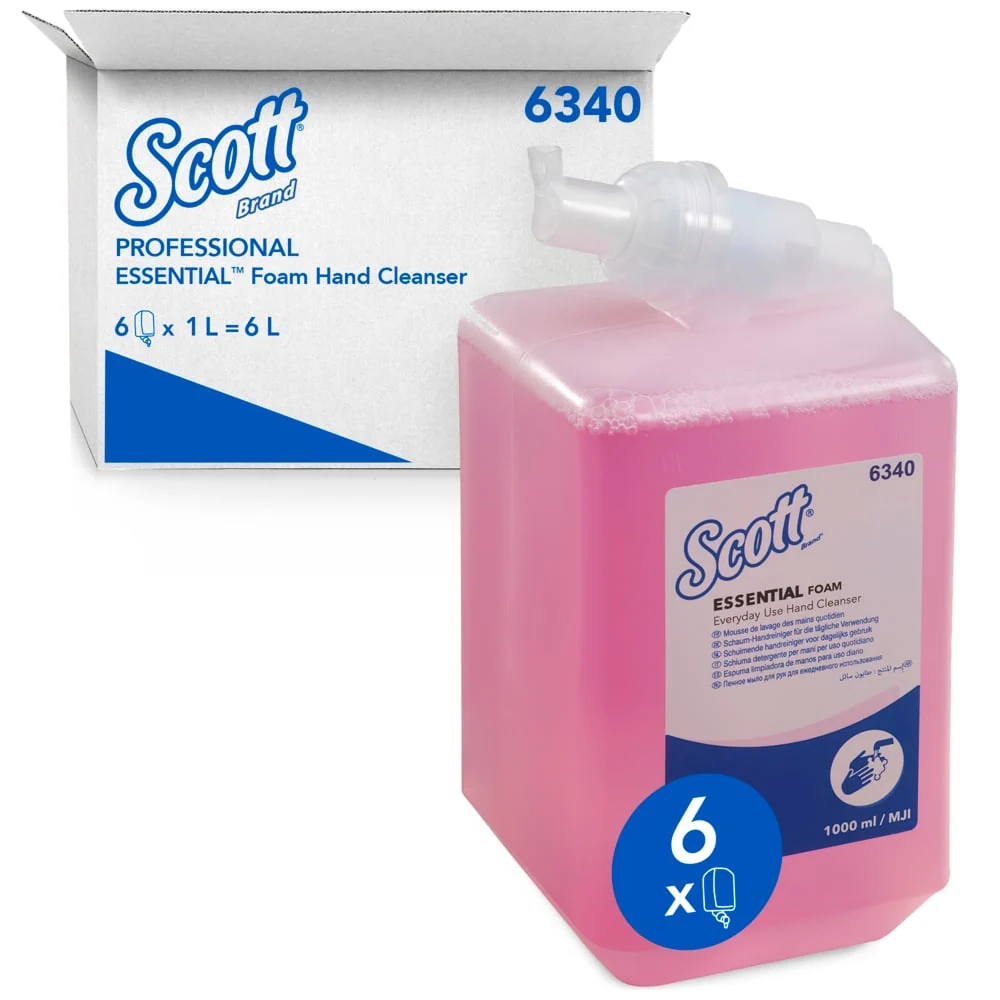 Soone Scott® Necessary ™ para uso diário - cassete / rosa / 1 ltr - 6 cassetes | Papelão (6 cartuchos)