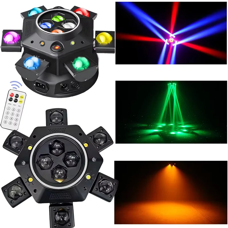 150W pohyblivý moving head světlomet, laserový stroboskopický efekt, DMX scénické světlo, plnobarevné LED světlo, rotující...