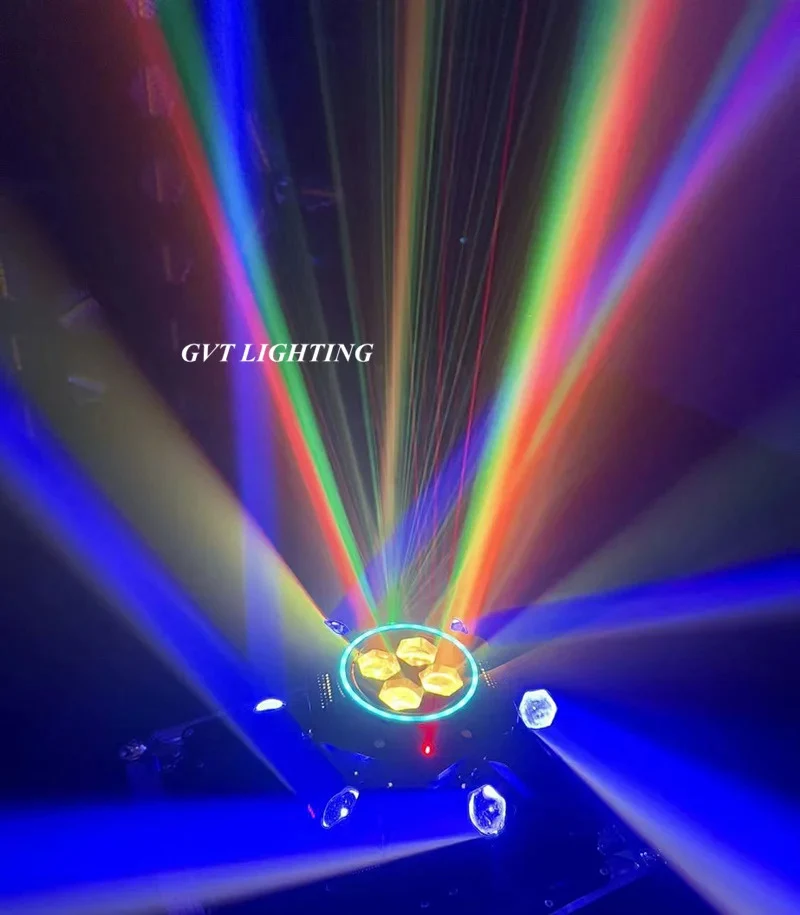 150W pohyblivý moving head světlomet, laserový stroboskopický efekt, DMX scénické světlo, plnobarevné LED světlo, rotující...