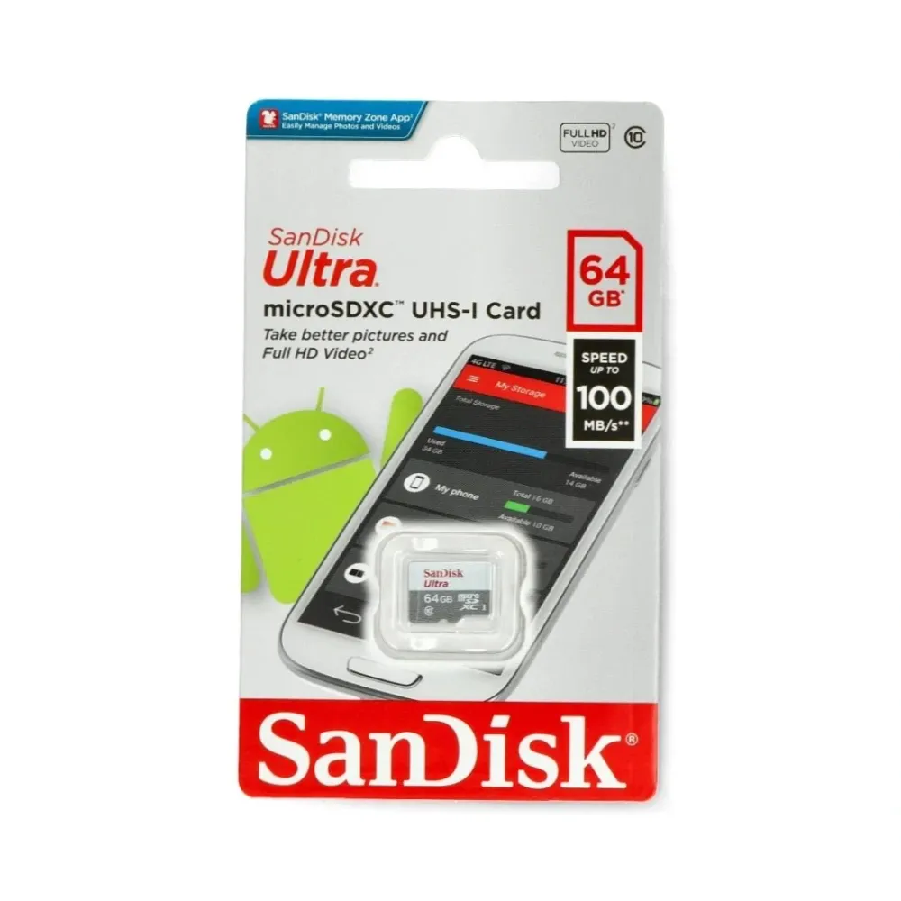 Paměťová karta SanDisk Ultra 533x microSD 64GB 100MB/s UHS-I class 10